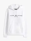 Tommy Hilfiger TOMMY LOGO HOODY, YBR Beyaz Erkek Sweatshirt