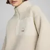 Puma CLASSICS Winterized Half-Zip Kırık Beyaz Kadın Sweatshirt