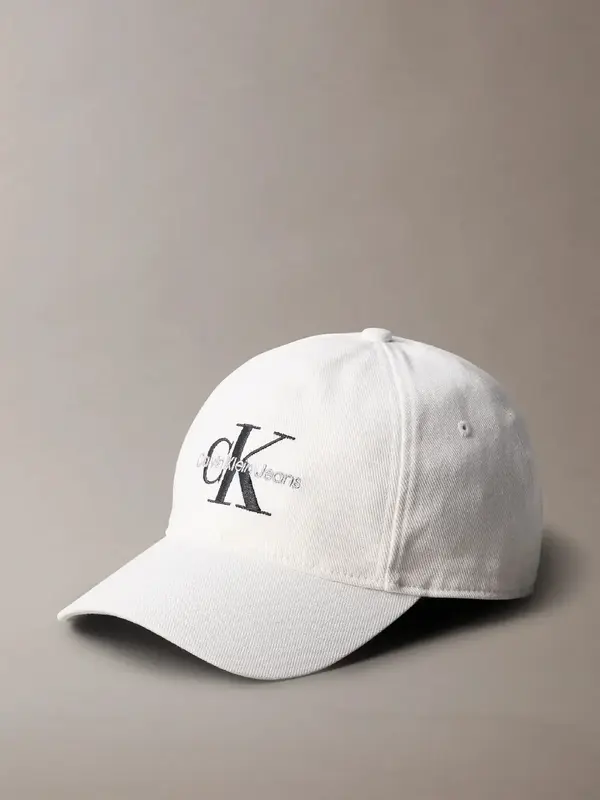 Calvin Klein MONO LOGO EMBRO CAP Beyaz Erkek Şapka