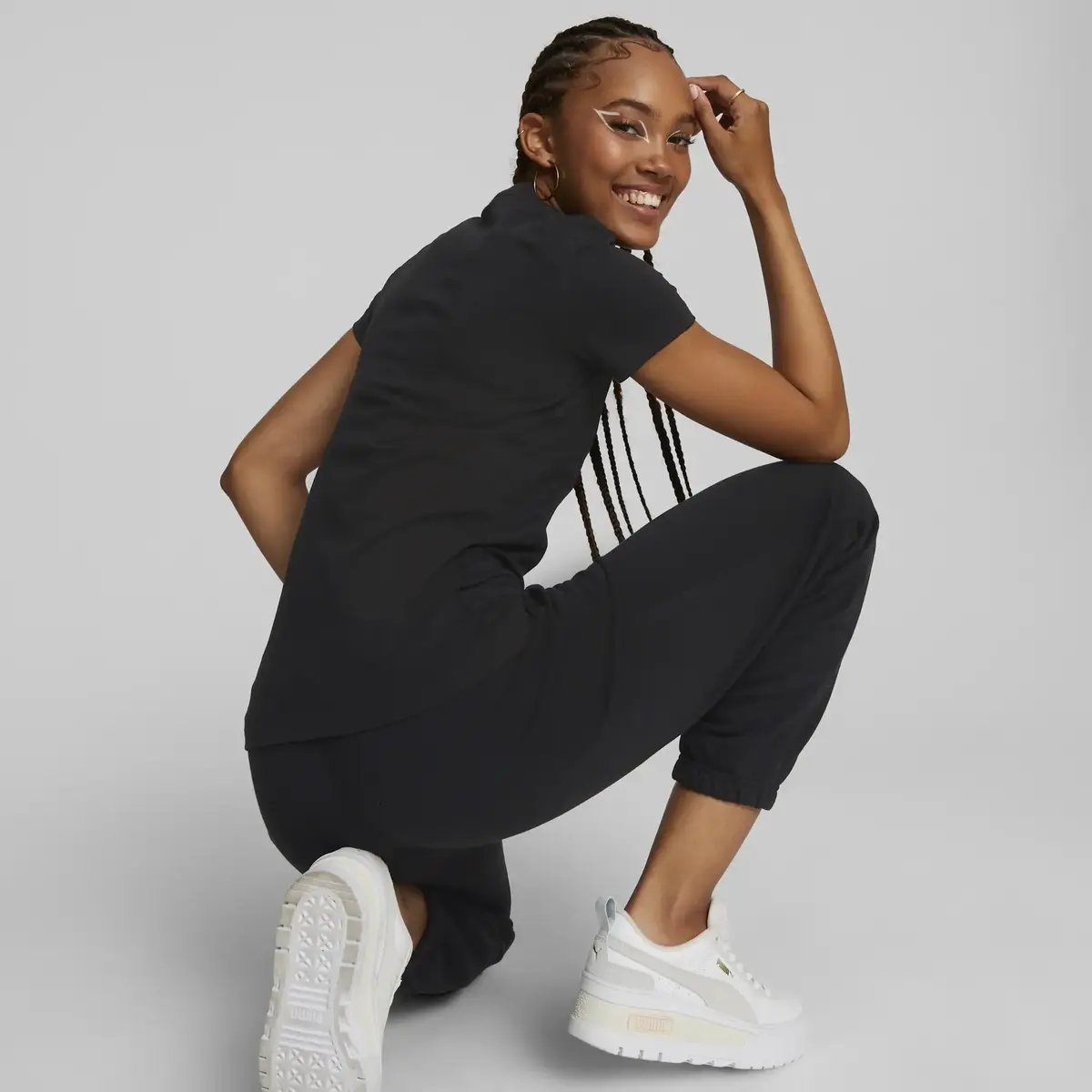 Puma Classics Slim Tee Siyah Kadın T-Shirt