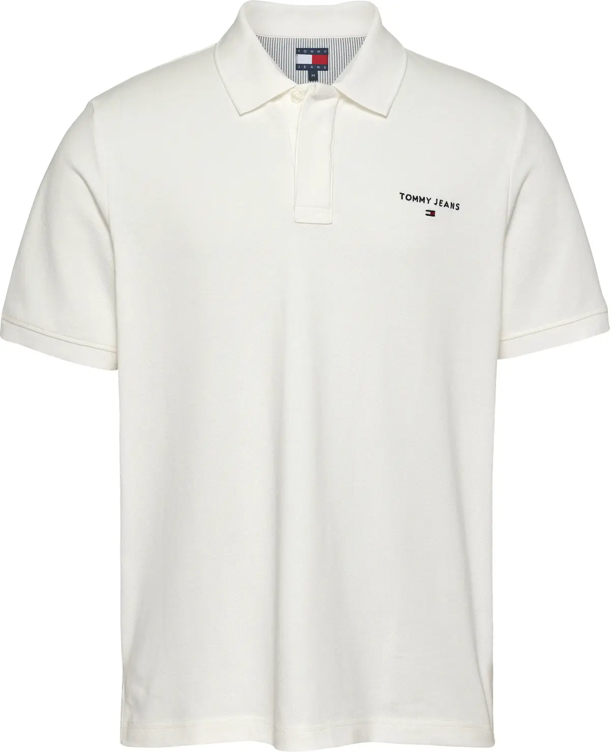 Tommy Hilfiger TJM REG LINEAR POLO, YBL Beyaz Erkek T-Shirt & Polo