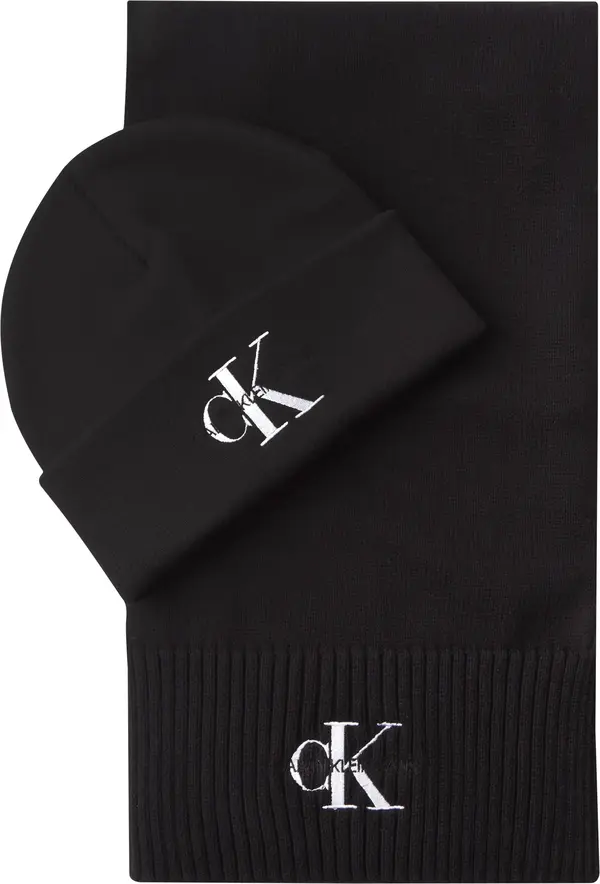 Calvin Klein GIFTING MONO BEANIE/ Erkek Siyah Bere