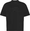 Calvin Klein SS RLXD PREMIUM INTERLOCK EMBLEM Erkek Siyah T-Shirt