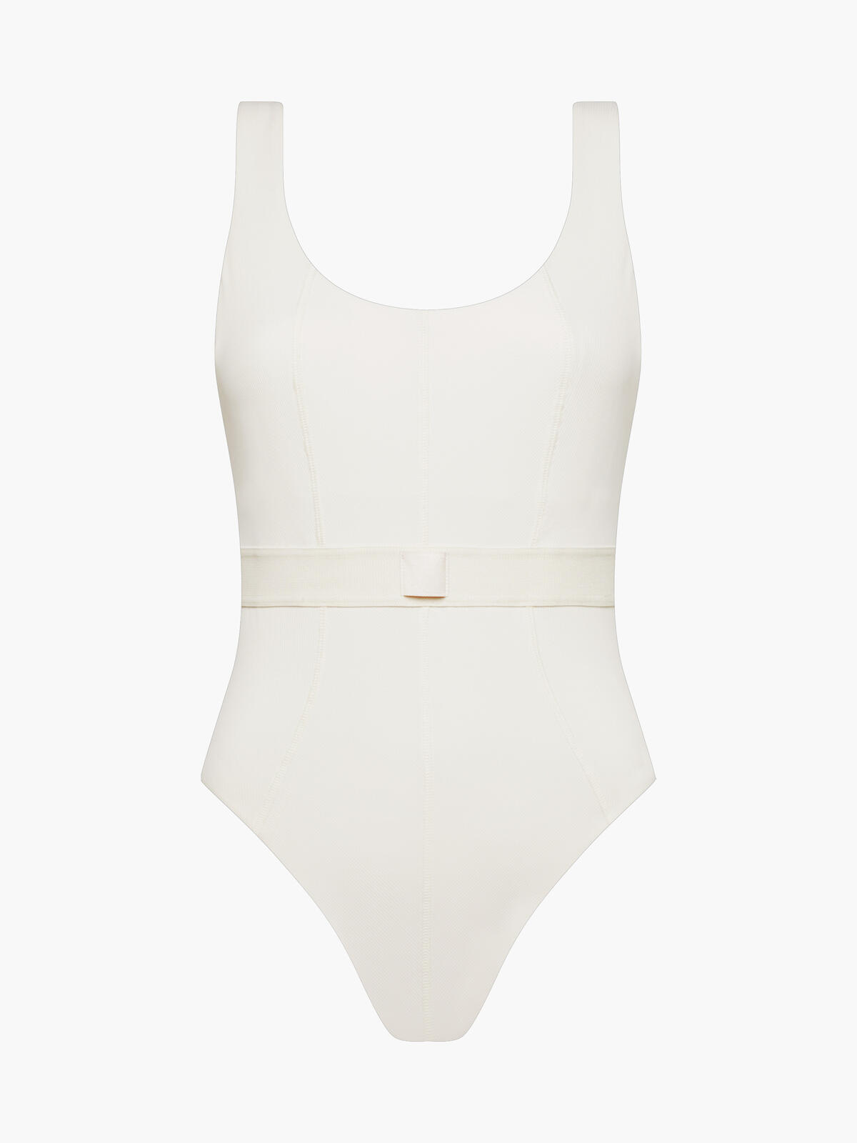 Calvin Klein ONE PIECE-RP Kadın Krem Mayo