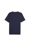Puma ESS ELEVATED Embroidered Tee Lacivert Erkek T-Shirt