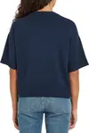 Tommy Hilfiger LOGO C-NECK CROPPED, C1G Lacivert Kadın T-Shirt & Polo