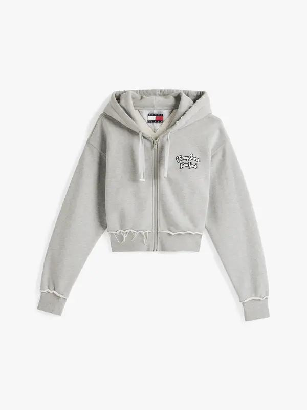 Tommy Hilfiger TJCW PREP VARSITY ZI Kadın Gri Fermuarlı Ceket