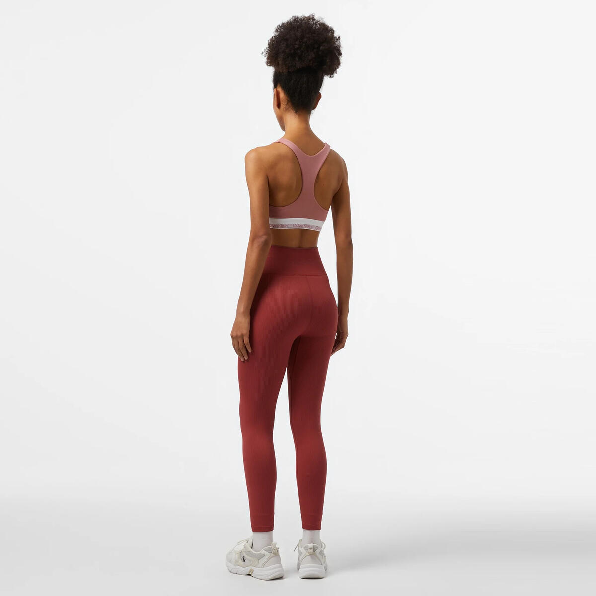 Calvin Klein WO - Legging Seamle, VAI Kadın Bordo Tayt