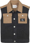 Calvin Klein DEEP BLACK COLORBLOC Erkek Siyah Yelek