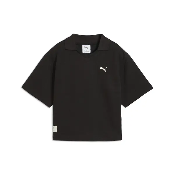 Puma PUMA CLASS Relaxed Polo Tee Siyah Kadın Polo T-Shirt