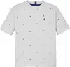 Tommy Hilfiger AOP WAVING FLAG TEE, 0K4 Beyaz Erkek Çocuk  T-Shirt & Polo