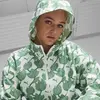 Puma Blossom AOP Windbreaker Yeşil Kadın Sweatshirt