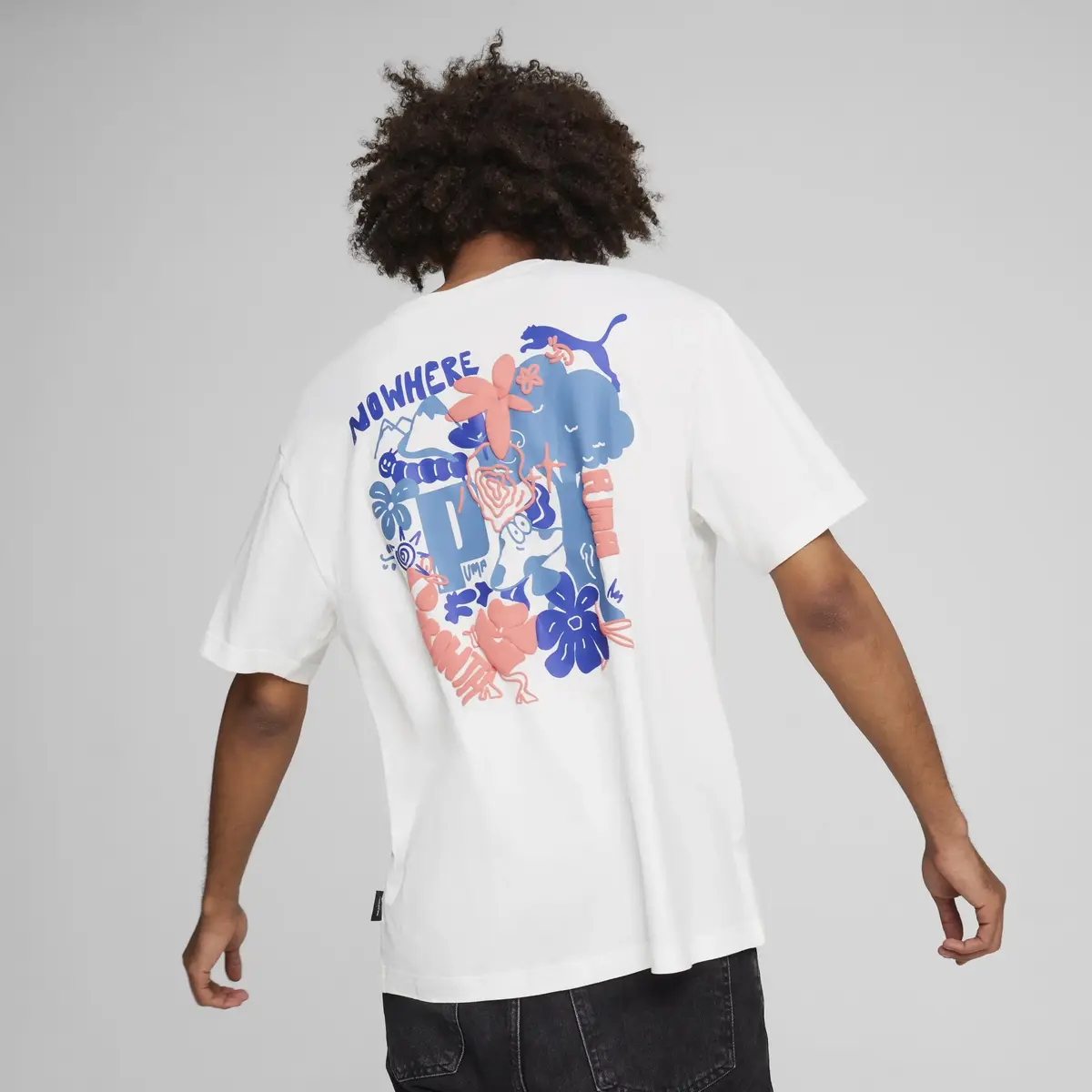 Puma GRAPHICS Growth Relaxed Tee Beyaz Erkek T-Shirt