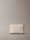 Calvin Klein FOIL LOGO MEDIUM ZIP Krem Kadın Fermuarlı Cüzdan