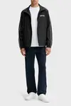 Calvin Klein LS CRINKLE STAND COLLAR TRACK JA Siyah Erkek Ceket