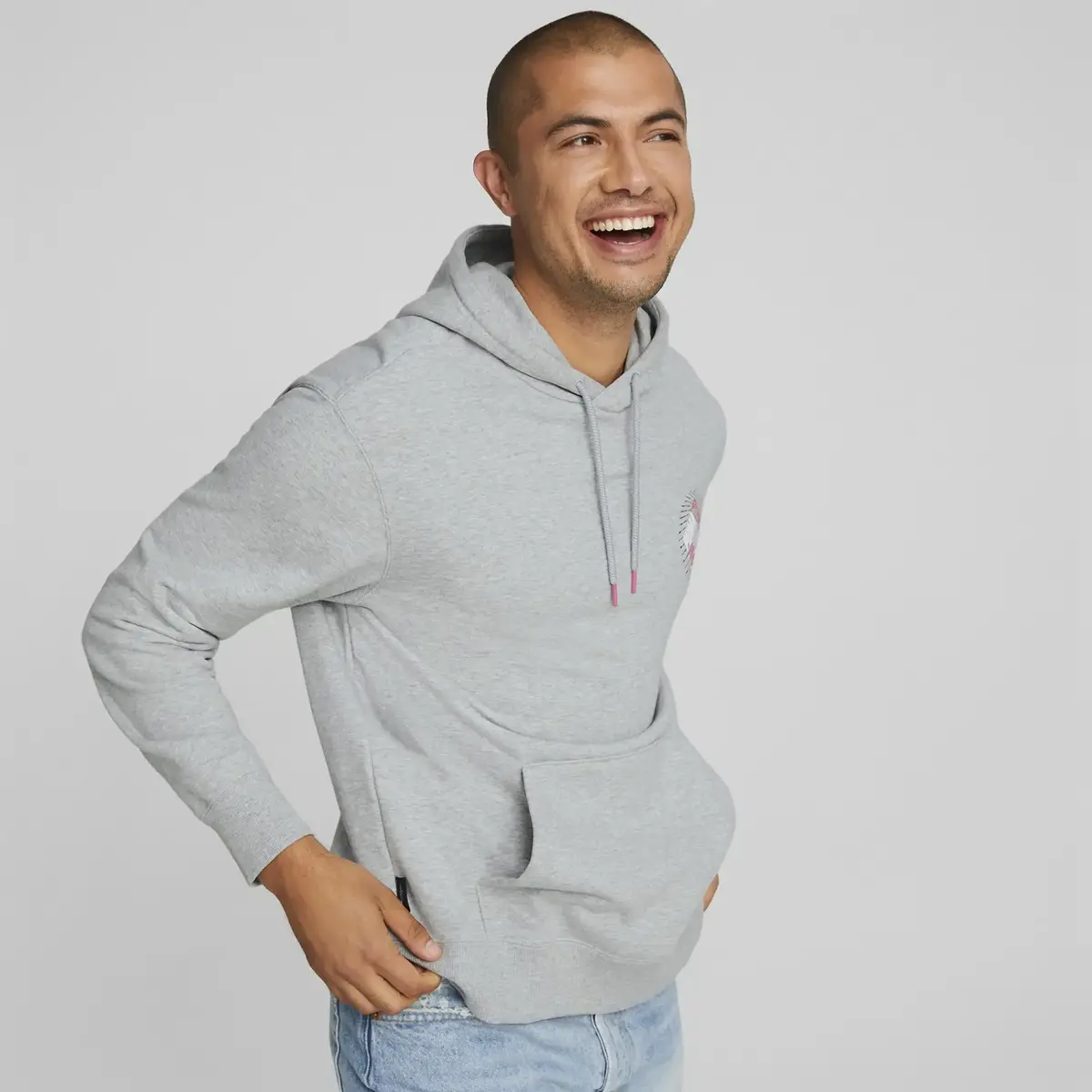Puma Swxp Graphic Hoodie Gri Erkek Hoodie