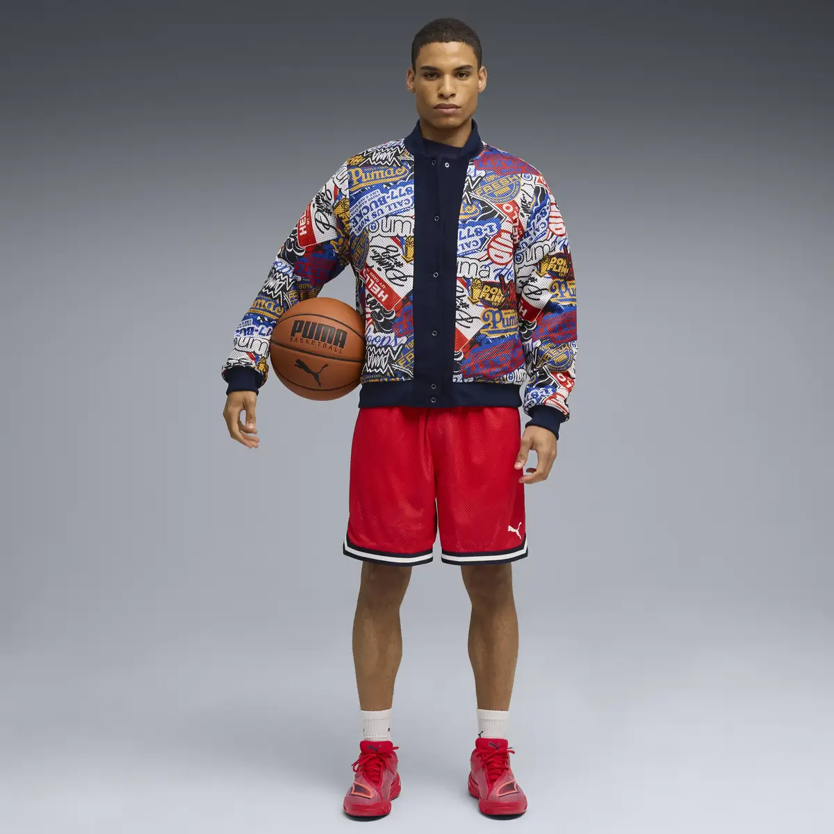 Puma Sticker Pack Varsity Jacket Lacivert Erkek Ceket