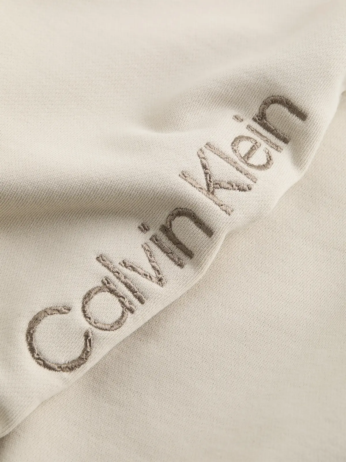 Calvin Klein TEXTURE EMBROIDERY L, PDV Krem Erkek Eşofman Altı