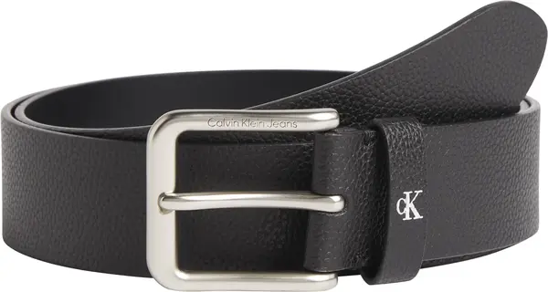 Calvin Klein ROUND CLASSIC BELT 4 Erkek Siyah Kemer
