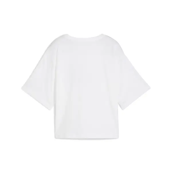 PUMA ESS Cropped No. 1 Logo Tee Beyaz Kadın Crop