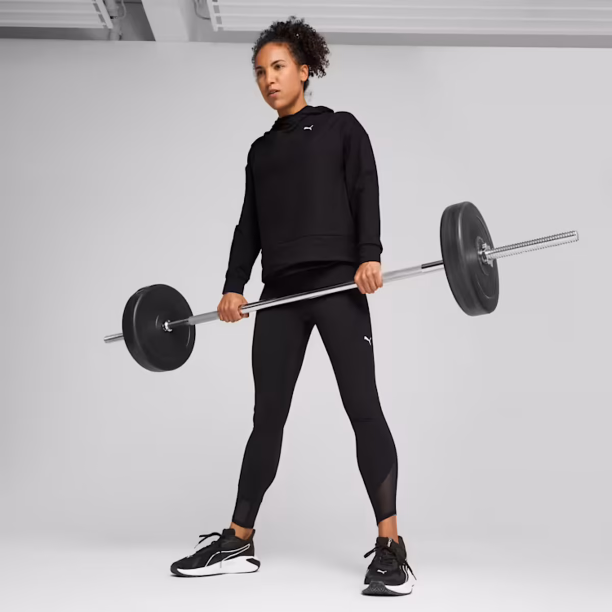 Puma CLOUDSPUN HOODIE Siyah Kadın Hoodie