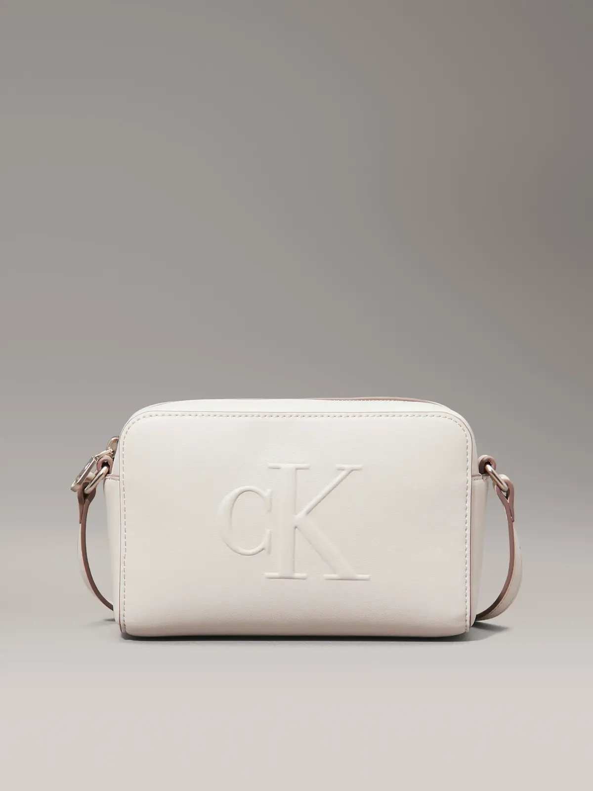 Calvin Klein SCULPTED EW CAMERA B, WGY Krem Kadın Çanta & Cüzdan