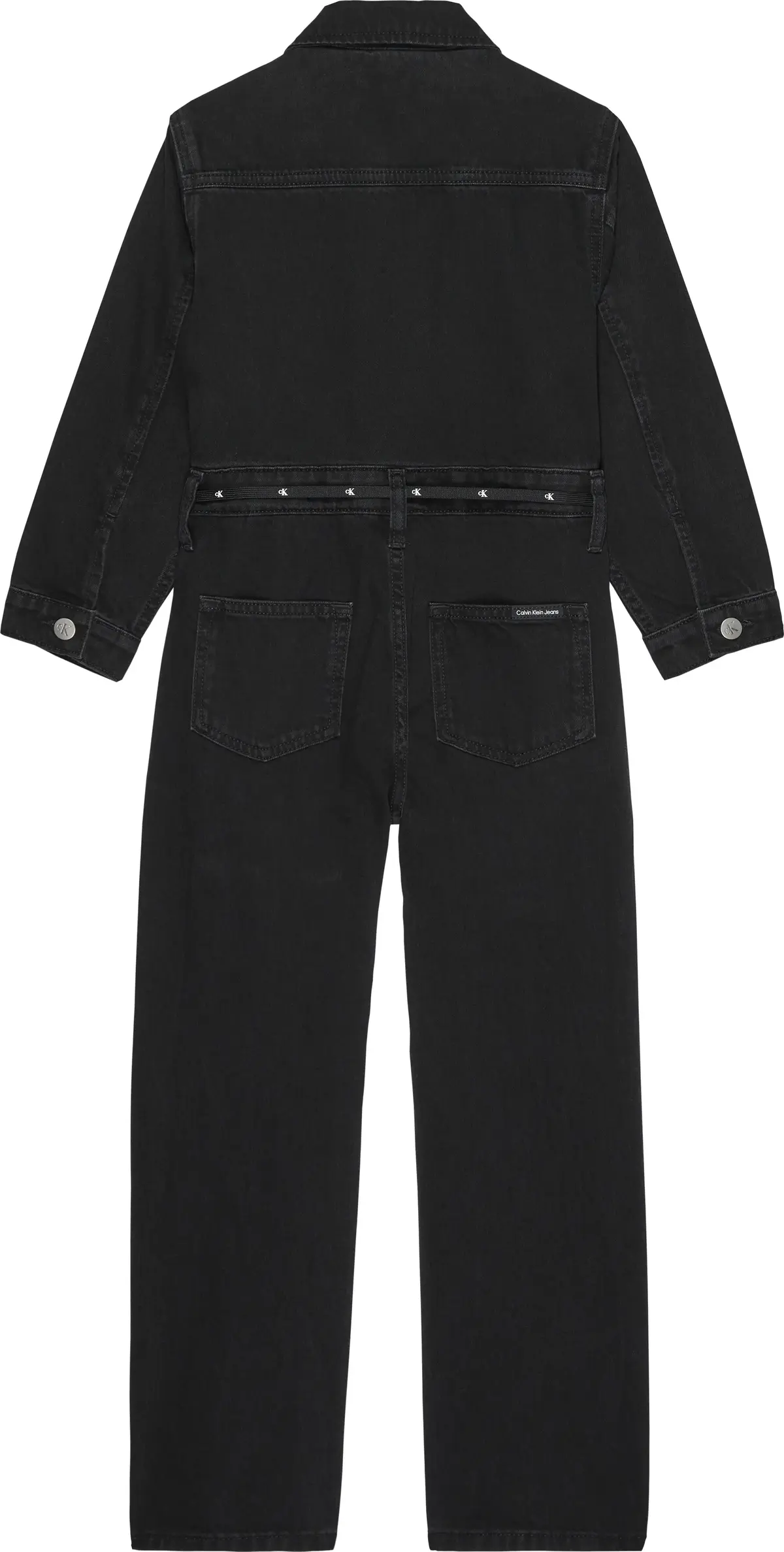 Calvin Klein DENIM LS JUMPSUIT SO Kadın Antrasit Tulum
