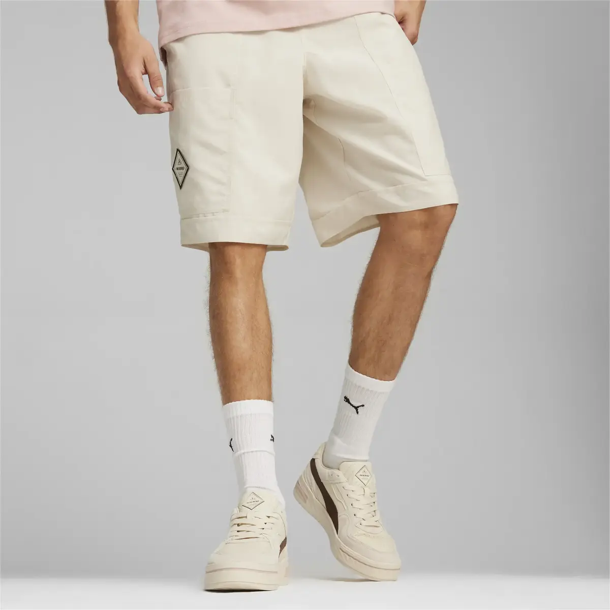 Puma PL Summer Crew Shorts Bej Erkek Şort