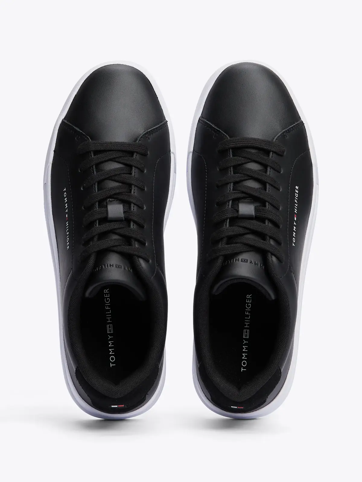 Tommy Hilfiger TH COURT LEATHER, BDS Siyah Erkek Spor Ayakkabı & Sneaker
