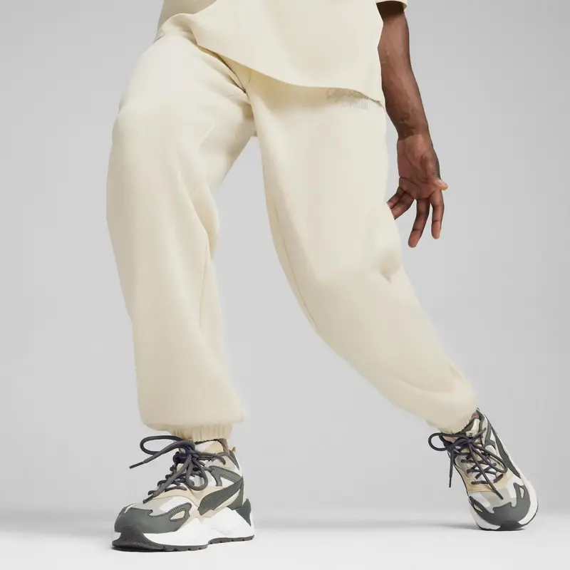 PUMA CLASSICS+ Sweatpants Krem Erkek Eşofman Altı