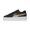 Puma Smash Platform v3 Metallics Siyah Kadın Günlük Spor Ayakkabı