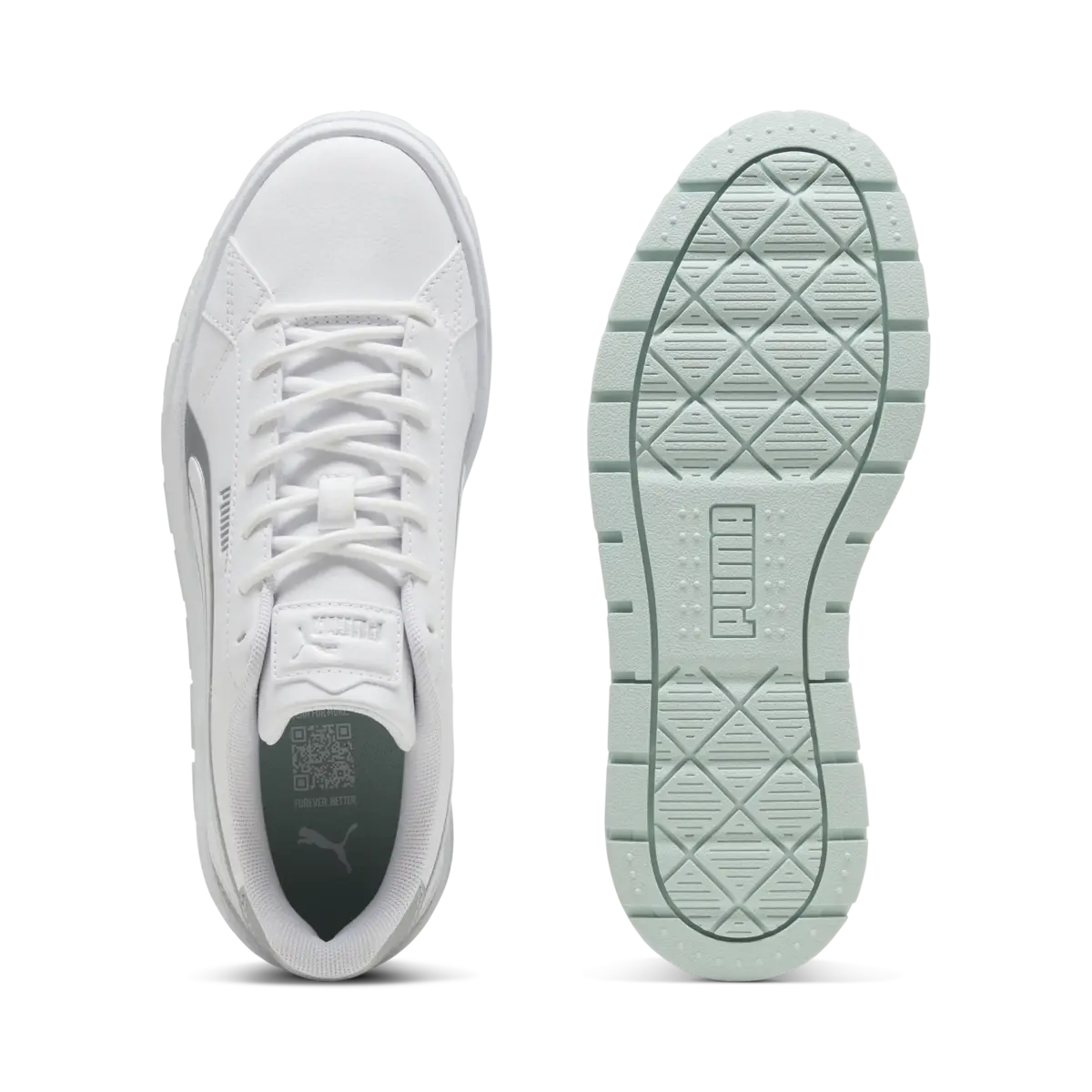 PUMA Karmen II Aqua Metallics Kadın Beyaz Spor Ayakkabı