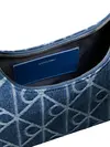Calvin Klein EMBLEM AOP DENIM SHO Mavi Kot Kumaşı Omuz Çantası