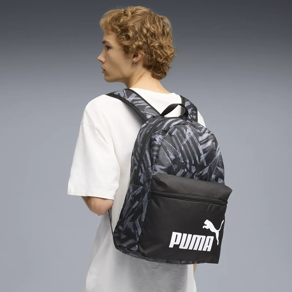 PUMA PHASE AOP Backpack Siyah Sırt Çantası