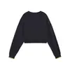 PUMA WARDROBE ESS Graphic Crew Lacivert Kadın Sweatshirt