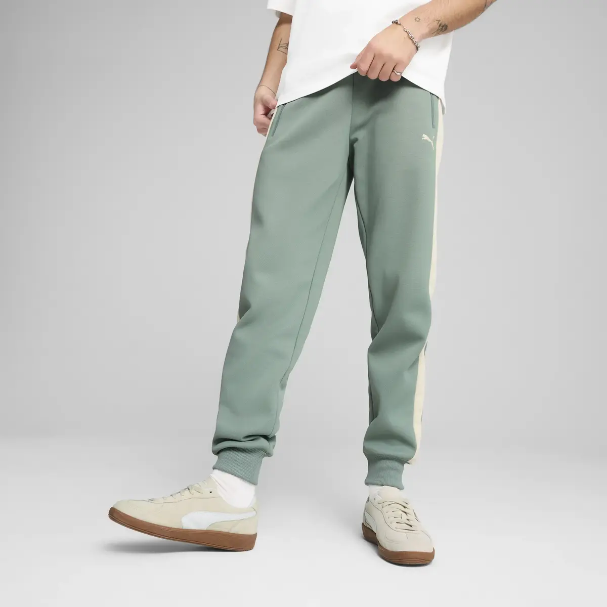 PUMA T7 ALWAYS ON Track Pants Yeşil Erkek Eşofman Altı