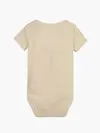 Calvin Klein RIB WRAP SS BODY Bebek Krem Zıbın