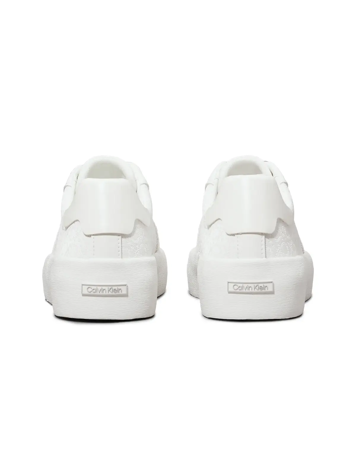 Calvin Klein VULC LACE UP - MONO, 0LB Beyaz Kadın Spor Ayakkabı