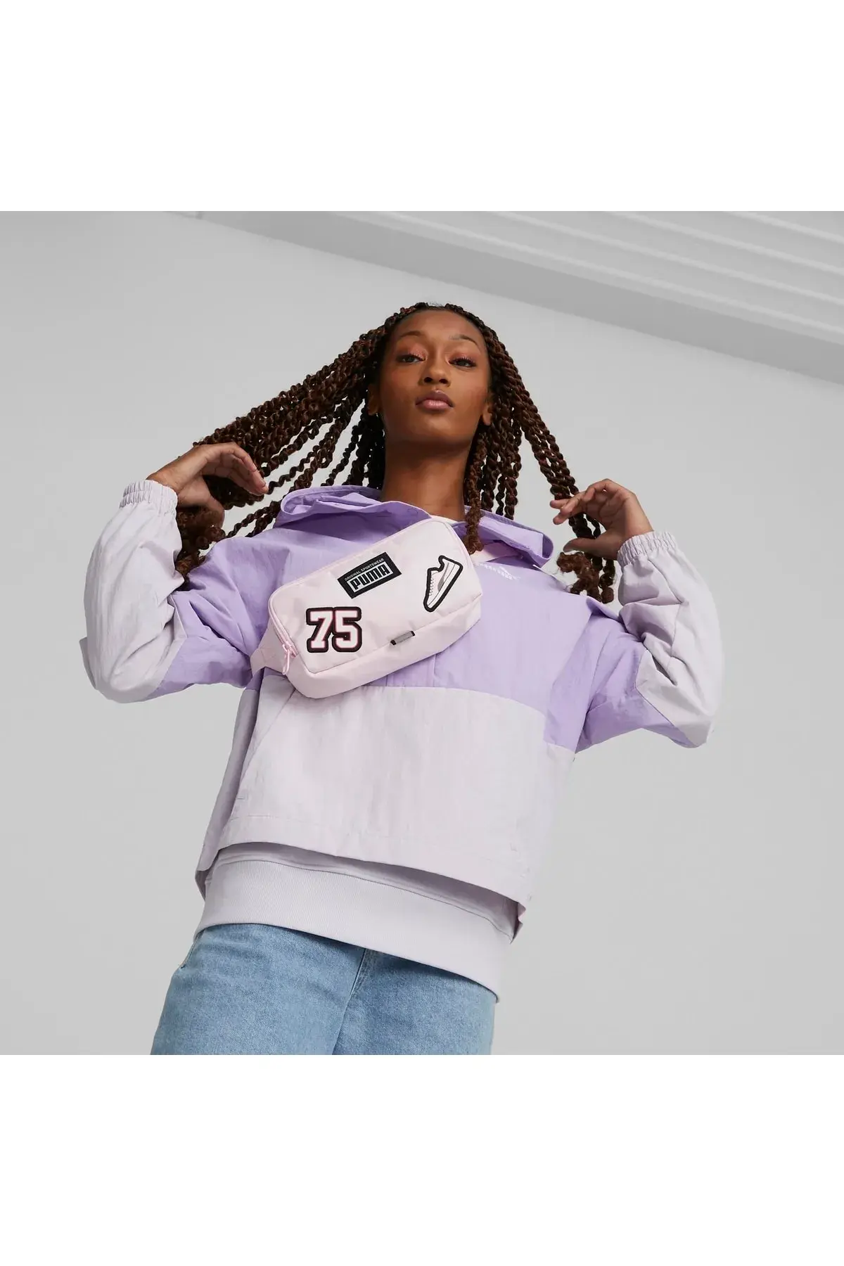 Puma Armalı Pembe Kadın Bel Çantası