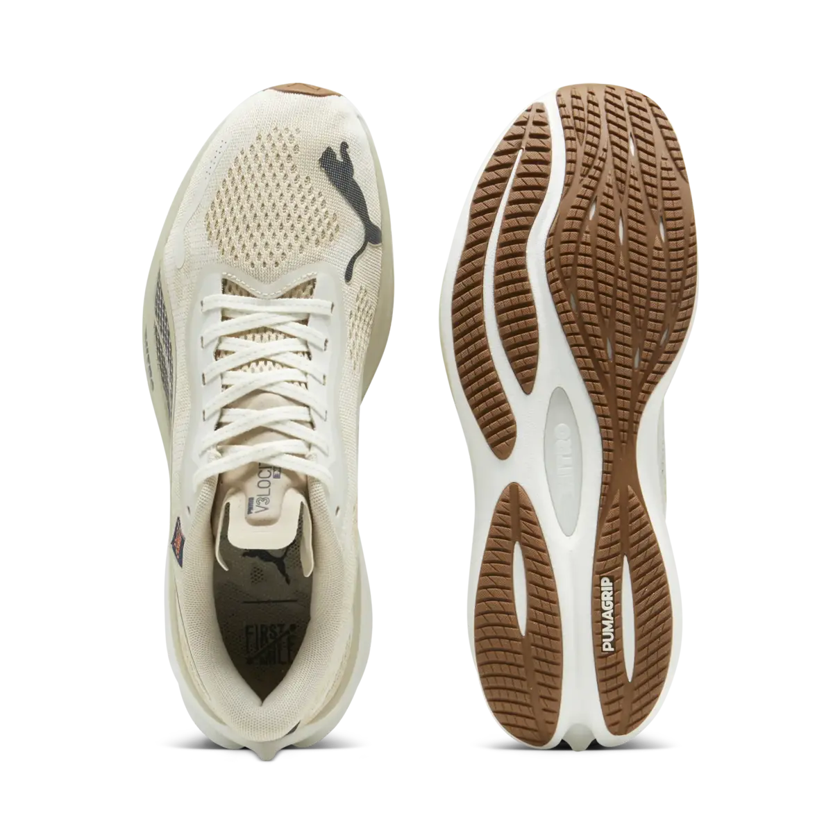 Puma Velocity NITROTM3 FM Krem Erkek Yürüyüş ve Koşu Ayakkabısı