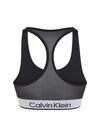 Calvin Klein WO - Sports Bra Med, BAE Siyah Kadın Sporcu Sütyeni