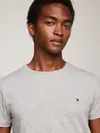 Tommy Hilfiger CORE STRETCH SLIM C- Erkek Gri T-Shirt