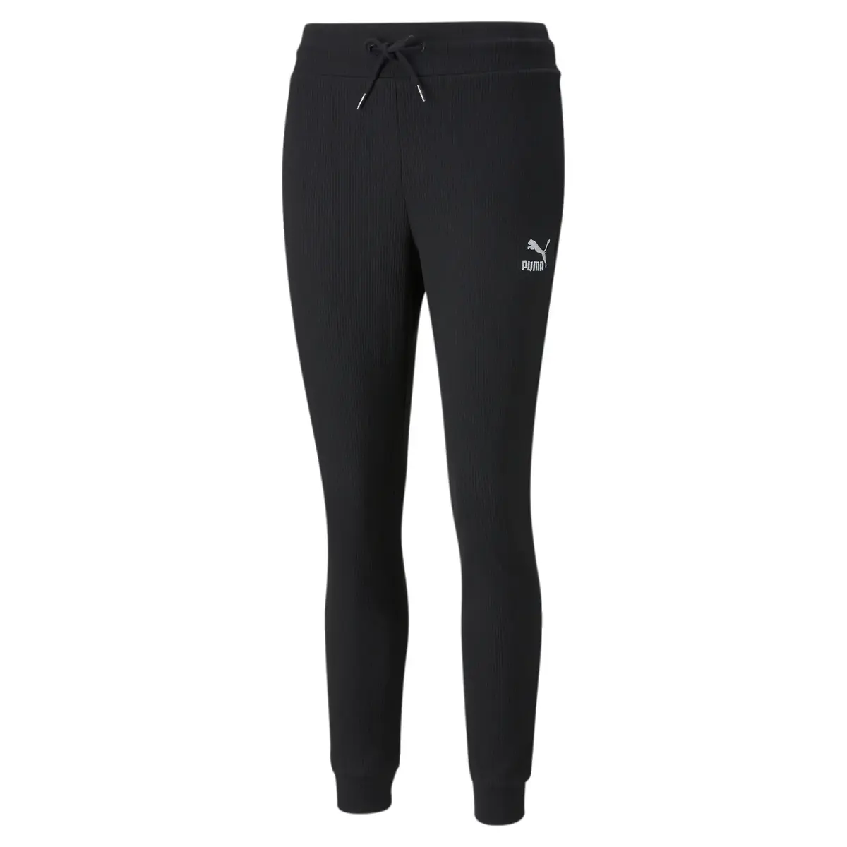 Puma Classics Ribbed Slim Pants Puma Black Siyah Kadın Tayt
