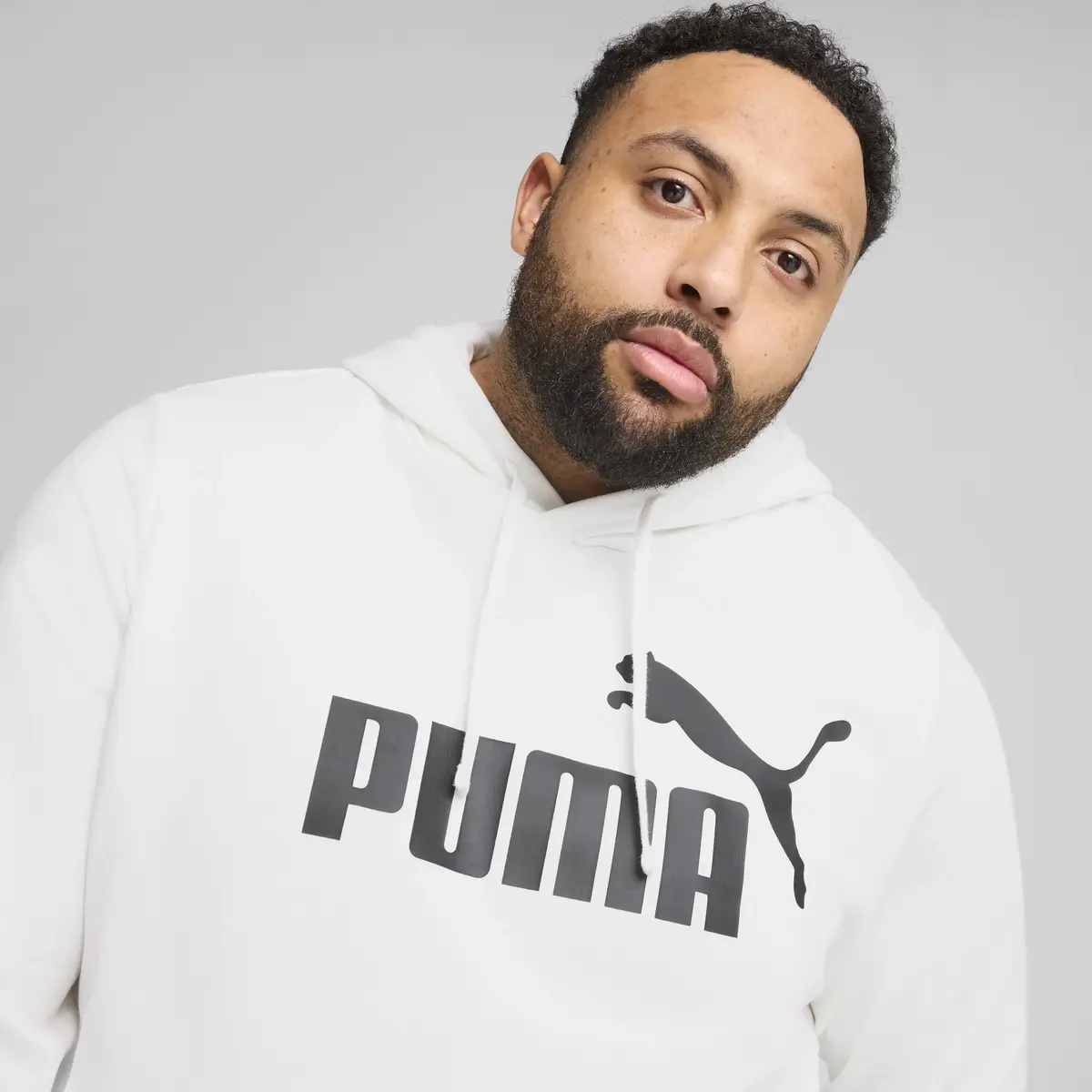 Puma ESS No1 Logo Hoodie Beyaz Erkek Sweatshirt