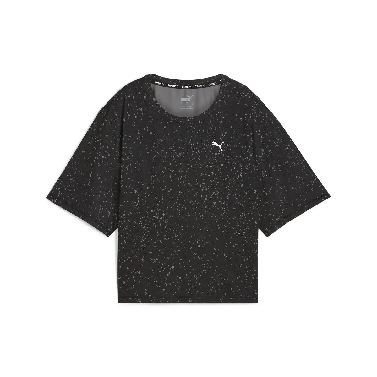 Puma Train Favorite AOP CROP TEE Siyah KadınT-Shirt