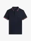 Tommy Hilfiger TIPPED SLIM FIT POLO, DW5 Siyah Erkek T-Shirt & Polo