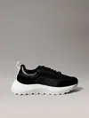 Calvin Klein RUNNER LACE UP MESH, 0GM Siyah Kadın Spor Ayakkabı