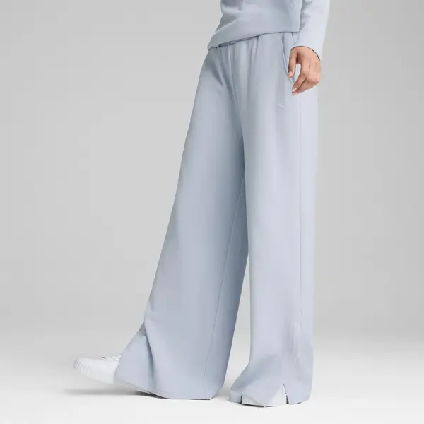 PUMA HER High-Waist Straight Pant Mavi Kadın Eşofman Altı