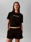 Calvin Klein REGULAR SS TEE, UB1 Siyah Kadın T-Shirt