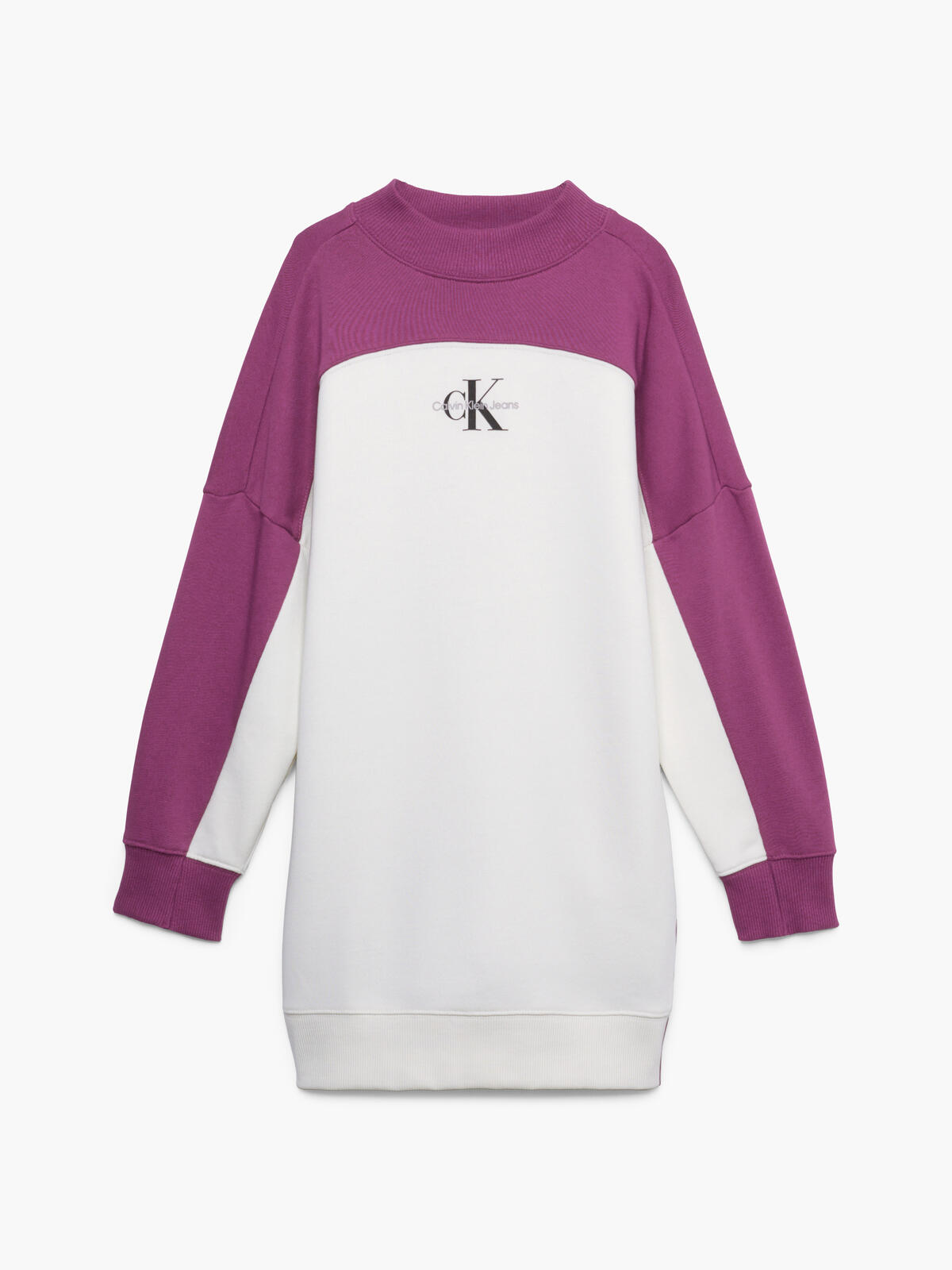 Calvin Klein COLOUR BLOCK HWK DRE Kadın Beyaz Elbise